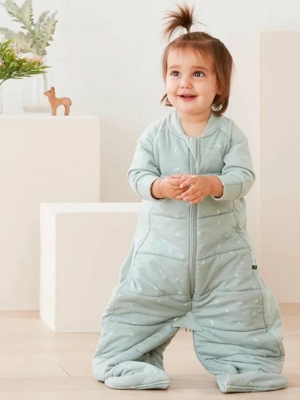 ergoPouch Sleep Suit Bag 2.5 TOG Baby Sleep Sack Wearable Blanket Sz 8-24m Sage